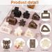Heyu-Lotus 9 PCs Small Hair Claw Clips Set for Women - Matte Nonslip Square Flower Triangular Mini Clips for Thick, Fine, Medium, and Thin Hair - 2 Inch - Mixed Colors - Buy Online on SooperMarket.com
