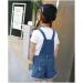 KidsCool Space Girls' Big Ripped Denim Shortalls 6-7 Years Blue-2034 - Buy Online on SooperMarket.com