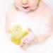 Visiblurry Bath Sponge for Kids | Soft Wood Pulp Sponge Body Wash Scrubber | Shower Sponge Dead Skin Remover Cute Shower Brush Bath Supplies for Toddler Kids Baby Yellow - Buy Online on SooperMarket.com