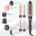 5 in 1 Curling Iron Curling Wand Set with Curling Thermal Brush&4 Interchangeable Ceramic Curling Wand(0.4"-1.25") Long Lasting Curls Hair Iron Crimper Instant Heat Up Hair Curler with Glove&2 Clips - Buy Online on SooperMarket.com