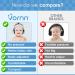 VORNN Silent Baby Ear Defenders - Noise Reduction Earmuffs for Kids 0-36 months - Adjustable Headband - UK Design (Blue) - Buy Online on SooperMarket.com