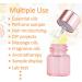 Alledomain 20Pcs 1Ml Rose Gold Glass Sample Dropper Bottles Empty Mini Bottles with Dropper Pipettes Aluminum Alloy Cap Refillable Sample Containers for Essential Oils Perfume Aromatherapy - Buy Online on SooperMarket.com