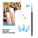 Sularpek 3PCS Nail Art Liner Brushes for UV Gel & Acrylic Painting - Short Strokes, Details & Blending - 7/9/11mm - Buy Online on SooperMarket.com