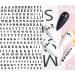 JMEOWIO Letters Nail Art Stickers Decals - 8 Sheets Self Adhesive English Alphabet Design for DIY Nail Decoration | Women Girls - Buy Online on SooperMarket.com
