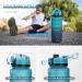 ZOUNICH BPA-Free Children's Drinking Bottle - 1L/700ML/500ML Tritan Sport Water Bottle for School & Bicycle - Dishwasher Safe Dark Green/Blue Gradient - Buy Online on SooperMarket.com