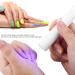 Portable White LED Nail Lamp Pen Single Finger Nail Dryer Light Mini Manicure Tool for DIY Nail Art Perfect for Home and Professional Use - Buy Online on SooperMarket.com