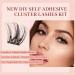 Shop Higu Clace Self Adhesive Eyelashes - 54pcs D Curl Pre-Glued Lash Clusters Kit | Easy Press On False Lashes with Tweezers - No Glue Needed (8-16mm Sparkle - Buy Online on SooperMarket.com