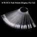 100 PCS Transparent Nail Swatches Sticks Fan-shaped Polish Display Board for Nail Art Tips Practice - Buy Online on SooperMarket.com