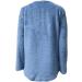 AMhomely Women's Plus Size Teddy Fleece Hooded Jumper - V Neck Pullover Sweatshirt in Blue - 3XL - Buy Online on SooperMarket.com