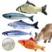 NATUCE 5PCS Catnip Fish Toys for Cat 20 cm Cat Toys Cat Fish Pillow Cat Catnip Toys Cat Chew Toys Pet Toy Cat Pillow Fish Toy Teeth Cleaning Interactive Plush Cat Toys for Cat Puppy dog A-20CM