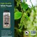 Soeos Premium Whole White Peppercorns 18oz - Grade AAA Non-GMO & Kosher - Strong Aroma and Flavor for Cooking - Bulk Refill for Grinder - 1.13 P - Buy Online on SooperMarket.com