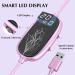 Professional Electric Nail File and Drill Kit with LED Display - Portable Efile for Acrylic and Gel Nails - Manicure Pedicure Tool for Beginners in Pink - Buy Online on SooperMarket.com