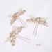 YERTTER 3pcs Gold Crystal Wedding Hair Pins Set - Rhinestone Clip for Bride, Bridesmaid, Flower Girl - Perfect for Updo, Bun, Prom, Party - Buy Online on SooperMarket.com