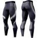 OEBLD Compression Pants Men UV Blocking Running Tights 1 or 2 Pack - Black Gym Leggings for Athletic Workout | Large Size - Buy Online on SooperMarket.com