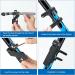 High-Security Folding Palace Bicycle Lock - Hardened Steel 6 Joints Includes 2 Keys & Key Ring - Perfect for Bikes & MTBs Black - Buy Online on SooperMarket.com