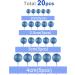 Astaron 20 Mini Balloon Cake Toppers - Glitter Blue Tortendeko Balls for Weddings Birthdays & Baby Parties - Buy Online on SooperMarket.com