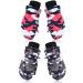 SATINIOR 2 Pairs Winter Kids Snow Mittens Unisex Waterproof Ski Mitten Winter Warm Gloves for Kids Rose Red, Gray 5-10 Years