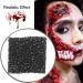 Halloween Makeup Blood Sponge Xmas Special FX Blood Scar Stubble Effects Wound Makeup Stipple Sponge Makeup Sponge Blenders with Different Size of Hole Black(Oversize Hole) - Buy Online on SooperMarket.com