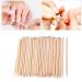 200 Rosewood Manicure Sticks | Professional Nail Care Tools | Orange Wood Nail Shaping Sticks - Buy Online on SooperMarket.com