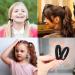 50 Multicolor Hair Ties for Girls | Elastic Rubber Bands Set for Kids - Perfect for Ponytails & Hairstyles - Buy Online on SooperMarket.com