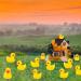100Pcs Mini Resin Ducks Realistic Micro Landscape Ornament | Cute Baby Bath Toy | Aquarium & Dollhouse Decor - Yellow - Buy Online on SooperMarket.com