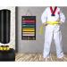 LYFFXYH Martial Arts Belts Organizer - Hanging Medal Display Rack for 8 Belts | Karate Belt Holder in Dust-Proof Black - Buy Online on SooperMarket.com