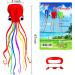 Hengda Kite Pack: 3 Colors Easy Flyer Octopus Kite for Kids - Large 31 Wide with Long Tail - Beach or Park Fun - Red, Green, Blue - Buy Online on SooperMarket.com