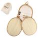 JOORY Natural Exfoliating Loofah Sponge Egyption Body Scrubber (3 Pack) Biodegradable Shower luffa Pad