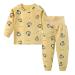 YANWANG 100% Cotton Baby Boys Girls Pajamas Set Long Sleeve Sleepwear(6M-5Years) 1-2 Years Lion