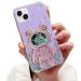 Tivenfezk Nadoli for iPhone 15 Plus Treibsand B r astronaut Hidden Stand Shell caricature glitter astronaut stand soft silicone bling mobile phone case.