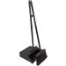Duo-Pan Plastic Lobby Pan and Duo-Sweep Broom Combo | 36 Overall Length x 11-51/64 Width | Black - Buy Online on SooperMarket.com