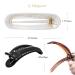 RC Roche Ornament 6 Pcs Womens French Barrette Hair Clips - Firm Grip Beauty Accessory in Clear Brown and Black - Pack of 6 - Buy Online on SooperMarket.com