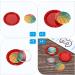 PATIKIL 1 Inch Flat Decorative Bottle Caps 50 Pack Craft Bottle Pendant Trays Double Sides Printed for DIY Pendants Craft Scrapbooks Red - Buy Online on SooperMarket.com
