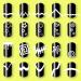 1275-Piece Nail Art Stencil Set - French Tip Guides, Stickers, Vinyl Sheets - Buy Online on SooperMarket.com