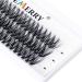 lash clusters extensions 40 Roots individual lash clusters 0.07 D Curl 16mm Thickness diy eyelash extensions Natural Look Reusable Faux Mink lash clusters(40D-0.07-D-16mm) 16mm 40D-0.07-D