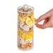 FABROK Clear Scrunchie Holder Stand  Hair Tie Organizer Stand with Lid  Portable Hair Accessories Organizer Perfect Scrunchy Display Organizer for Teen Girls Shape-3