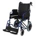 LIVINGbasics Light Weight Transport Wheelchair With Hand Brakes 17.7-Inch Wide Seat Foldable Support Weight Upto 220 Lbs