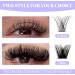 D Curl Cluster Lashes 0.07mm 12-16mm C4+ZW Mixed DIY Lash Extensions | Reusable Soft Wispy Individual Clusters | RR-12-16mm Classic/Mega-0.07D - Buy Online on SooperMarket.com
