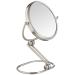 Jerdon 6-Inch Folding Travel Mirror with 10X Magnification - Nickel Finish | Model MC450N - Buy Online on SooperMarket.com