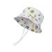 LANGZHEN Beach Sun Protection Hat for Baby Girls Adjustable Toddler Kids Hat Wide Brim Summer Play Hat with Chin Strap White - animals 6-12 Months