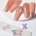 Buy SANWOOD 50Pc 3D Nail Art Bowknot Ornaments | Aurora Shiny Resin Glitter Rhinestones for DIY Manicure - International Shipping Available - Buy Online on SooperMarket.com