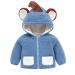 Volunboy Baby Boys Fleece Hooded Jacket Toddler Full Zip Hoodie Coat Cartoon Warm Sherpa Lined Sweatshirt Outerwear 4-5 Years Blue