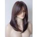 Medium Length Layered Synthetic Wig for White Women - Light Brown with Camel Highlights and Bangs - Buy Online on SooperMarket.com