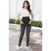 PACBREEZE Women's Maternity Jeans Over The Belly | High Waist Denim Skinny Pants | Wash Black XL - Buy Online on SooperMarket.com