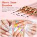 Nail Art Brushes Set - 5PCS Double-Ended Liner Striping Design Brushes for Fine Drawing and Details in Sizes 5/7/9/10/11/15/20/22/25/30 - Light Pink - Buy Online on SooperMarket.com