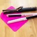 Angelil Heat-Resistant Mat for Curls & Styling - 23cm x 17cm Pink Silicone Surface for Hot Hair Tools - Buy Online on SooperMarket.com