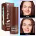 Waterproof Eyebrow Stamp Stencil Kit - 24 Stencils, Brush, Trimmer (Dark Brown) - Buy Online on SooperMarket.com
