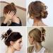 6 Pack Large Metal Hair Claw Clips - Non-slip Gold & Silver Fashion Accessories for Women - Buy Online on SooperMarket.com