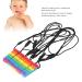 5PCS BPA-Free Baby Teeth Toys - Silicone Rainbow Building Blocks & Chewing Rings for Teething Relief - Buy Online on SooperMarket.com