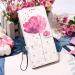 Samsung Galaxy A13 5G Wallet Case - Red Flower 3D Shiny PU Leather Card Holder - Buy Online on SooperMarket.com